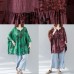 Bohemian v neck linen cotton summerclothes red prints Dresses shirts