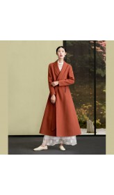 New long sleeve woolen outwear plus size Coats  coat