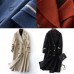 Luxury Woolen Coats oversize long winter coat double breast Notched