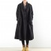 black warm woolen coats outwear 2021 winter outfits oversize jackets long