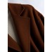 Luxury Oversize Trench Coat  Coat Brown Notched Tie Waist Woolen Coat Women