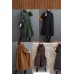 French blackish green corduroy coats Inspiration thick Cinched women coats ( Limited Stock)