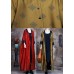 Beautiful Yellow Hooded Print Satin trench coats Spring Beautiful Yellow Hooded Print Satin trench coats Spring