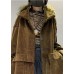 Chic Coffee Pockets Button Corduroy Loose Fall Long sleeve Coats Chic Coffee Pockets Button Corduroy Loose Fall Long sleeve Coats