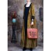 Beautiful Yellow Hooded Print Satin trench coats Spring Beautiful Yellow Hooded Print Satin trench coats Spring