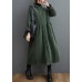 French blackish green corduroy coats Inspiration thick Cinched women coats ( Limited Stock)