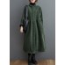 French blackish green corduroy coats Inspiration thick Cinched women coats ( Limited Stock)
