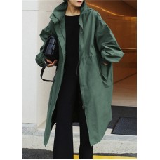 Stylish Army Green Stand Collar Button Pockets Trench Coats Long Sleeve Stylish Army Green Stand Collar Button Pockets Trench Coats Long Sleeve
