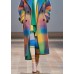French Rainbow Oversized Double Breast Woolen Trench Fall French Rainbow Oversized Double Breast Woolen Trench Fall